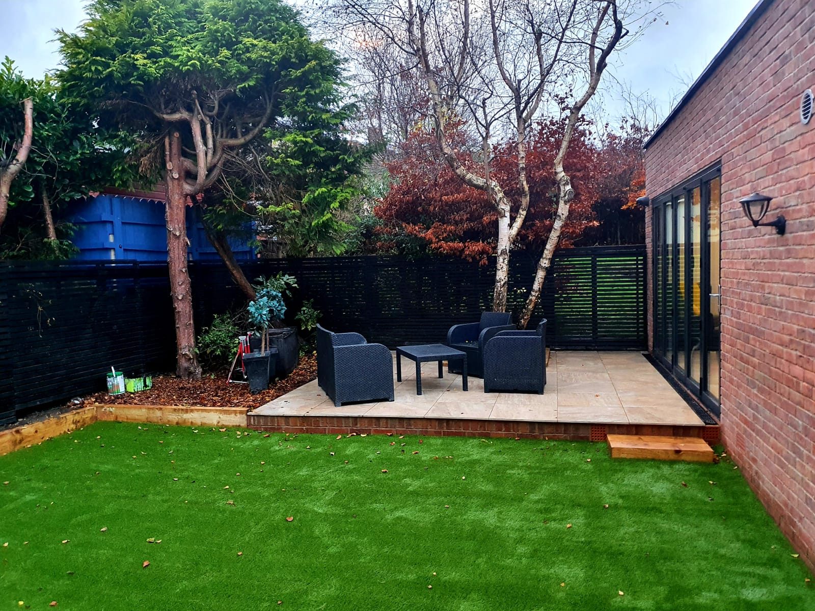 Patio - side and rear extension project in Nottingham