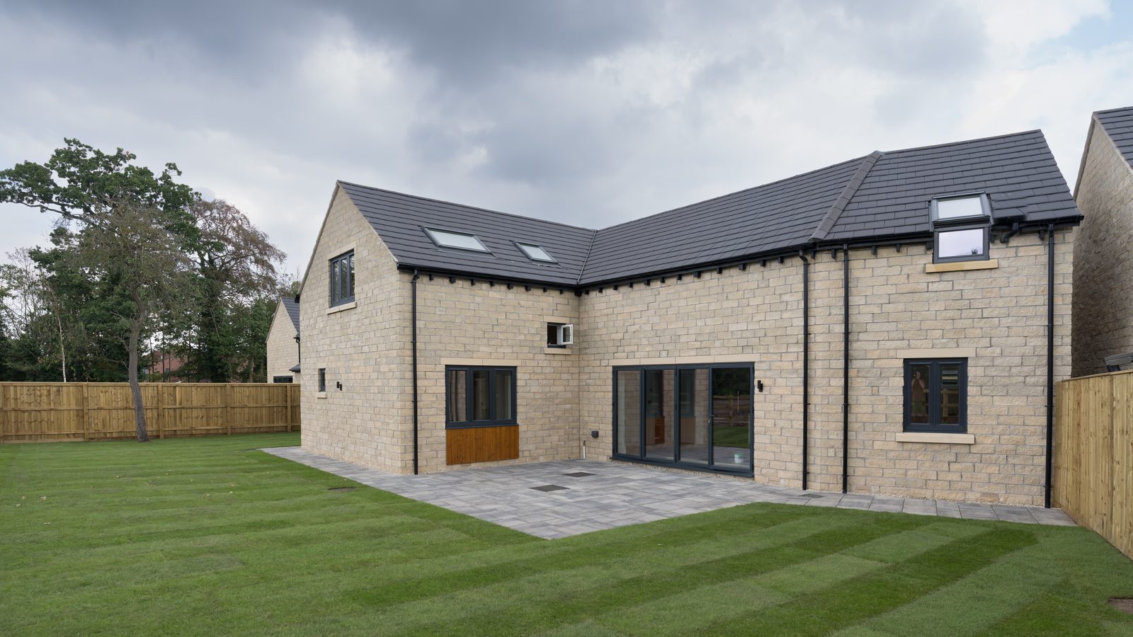 House two, rear elevation - new build homes in Yorkshire