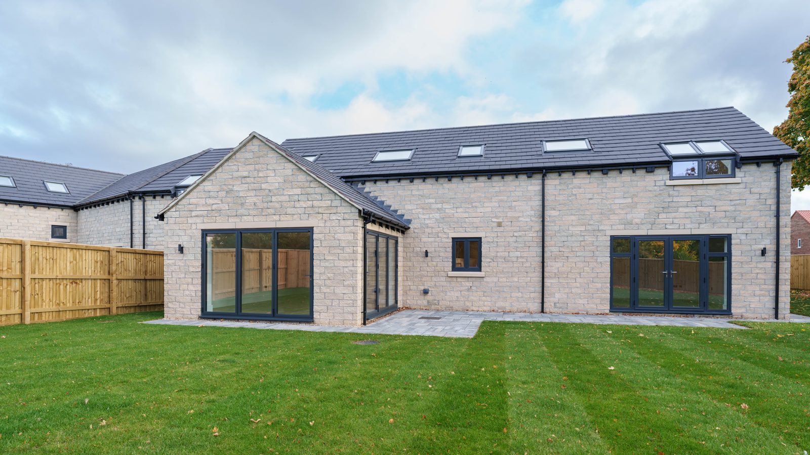 House three, rear elevation - new build homes in Yorkshire